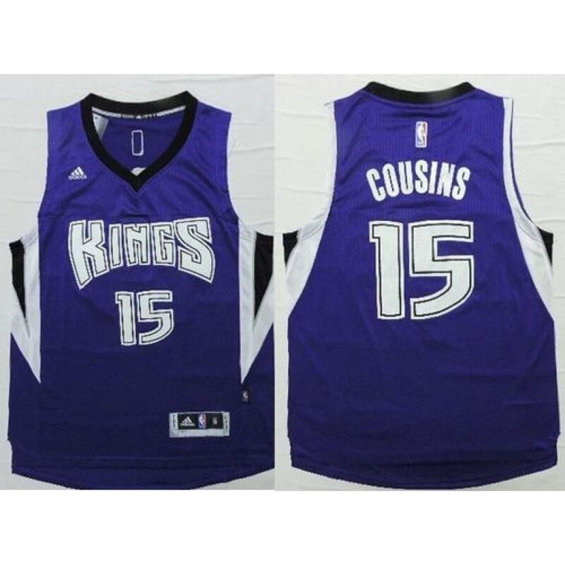 Kings #15 DeMarcus Cousins Purple Revolution 30 Stitched NBA Jersey