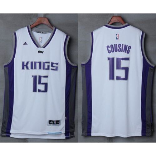 68645b9bf1839_1 Kings #15 DeMarcus Cousins White New Stitched NBA Jersey