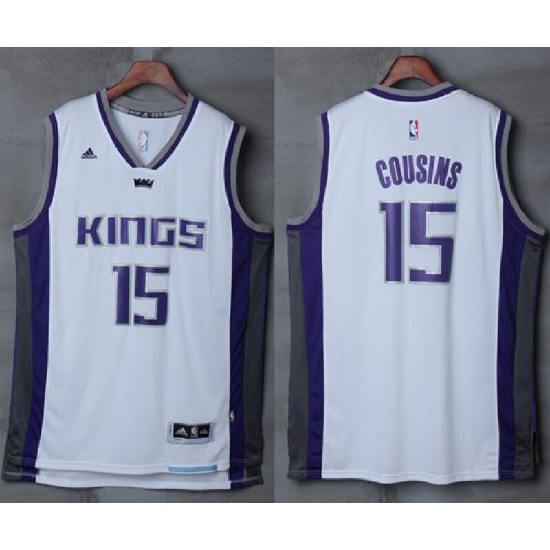 68645b9bf1839_1 Kings #15 DeMarcus Cousins White New Stitched NBA Jersey