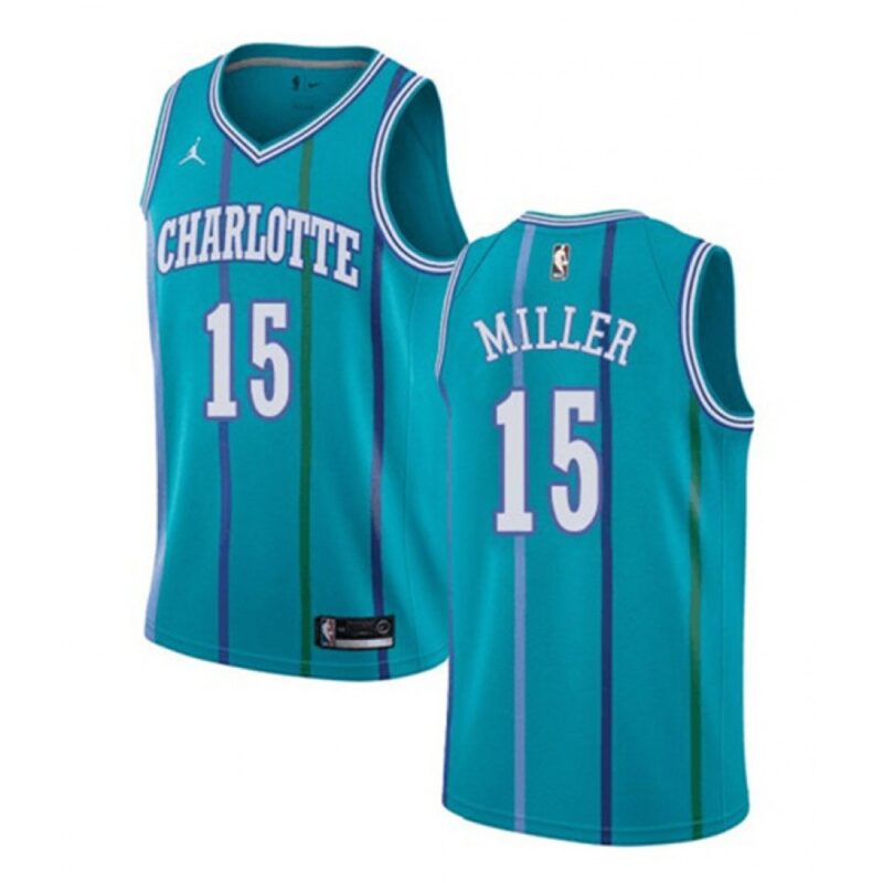 68645baa44e5d_1 Men's Charlotte Hornets #15 Percy Miller Aqua Stitched Basketball Jersey