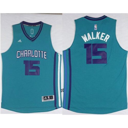 68645badd3f4d_1 Revolution 30 Hornets #15 Kemba Walker Light Blue Stitched NBA Jersey