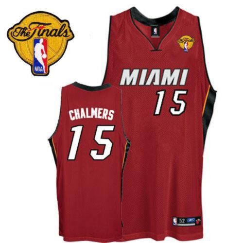 68645c08144f8_1 Heat #15 Mario Chalmers Red Finals Patch Stitched NBA Jersey