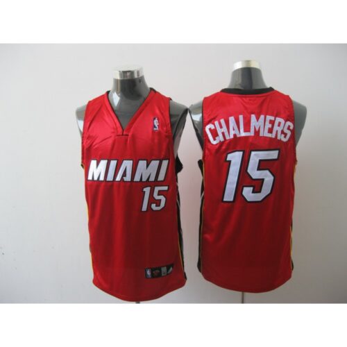 68645c0ba48a0_1 Heat #15 Mario Chalmers Red Stitched NBA Jersey
