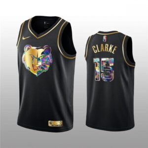 68645c5f1bdce_1 Men's Memphis Grizzlies #15 Brandon Clarke 2021/22 Black Golden Edition 75th Anniversary Diamond Logo Stitched Basketball Jersey