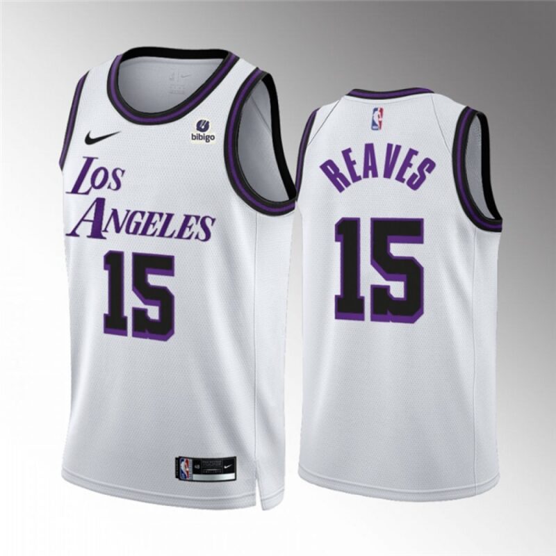68645c6d0638f_1 Men's Los Angeles Lakers #15 Austin Reaves White City Edition Stitched Basketball Jersey