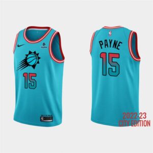 68645c8d39e0a_1 Men's Phoenix Suns #15 Cameron Payne Blue 2022/23 City Edition With Black Payple Patch Stitched Basketball Jersey