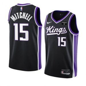68645c9bf2894_1 Men's Sacramento Kings #15 Davion Mitchell Black 2023/24 Icon Edition Swingman Stitched Basketball Jersey