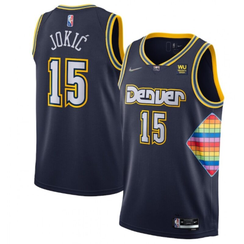 68645cc0bb7bd_1 Men's Denver Nuggets #15 Nikola Jokic Navy 2021/22 City Edition 75th Anniversary Stitched Jersey