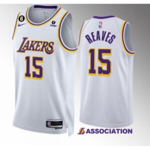 68645d7986fa0_1 Men's Los Angeles Lakers #15 Austin Reaves White Association Edition With NO.6 Patch Stitched Basketball Jersey