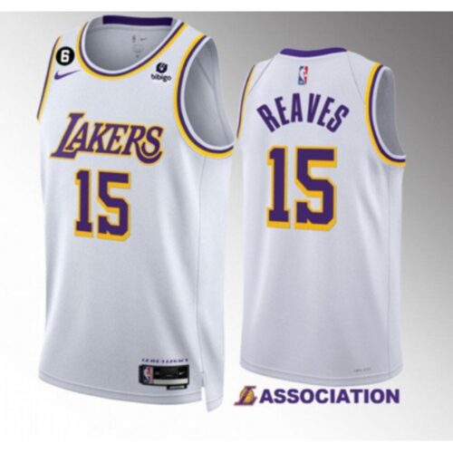 68645d7986fa0_1 Men's Los Angeles Lakers #15 Austin Reaves White Association Edition With NO.6 Patch Stitched Basketball Jersey