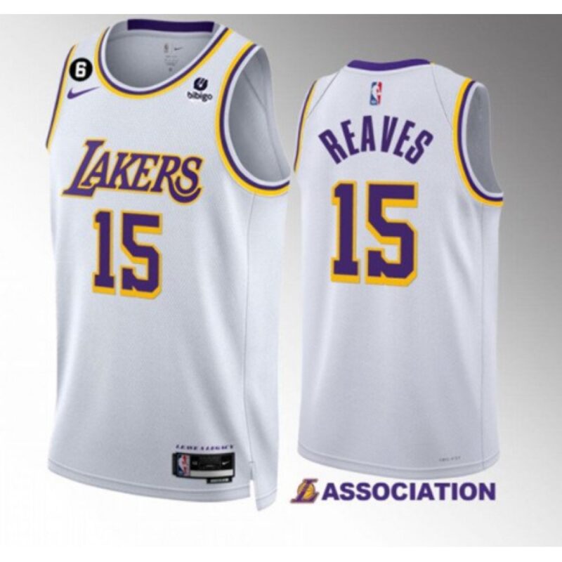 68645d7986fa0_1 Men's Los Angeles Lakers #15 Austin Reaves White Association Edition With NO.6 Patch Stitched Basketball Jersey