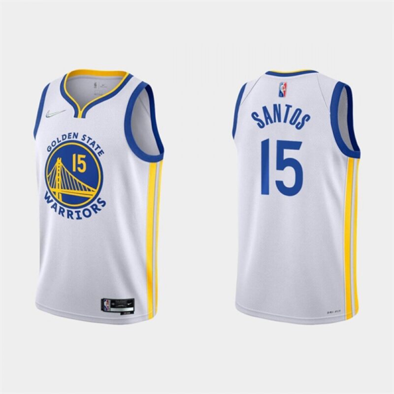 68645d8f37ed7_1 Men's Golden State Warriors #15 Gui Santos 2022 White Stitched Basketball Jersey