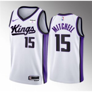 68645d9d673fa_1 Men's Sacramento Kings #15 Davion Mitchell White 2023/24 Association Edition Stitched Basketball Jersey