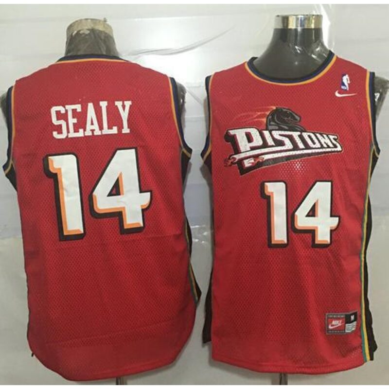 68645da48e120_1 Pistons #14 Malik Sealy Red Throwback Stitched NBA Jersey