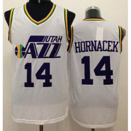 68645dac194c2_1 Jazz #14 Jeff Hornacek White Throwback Stitched NBA Jersey