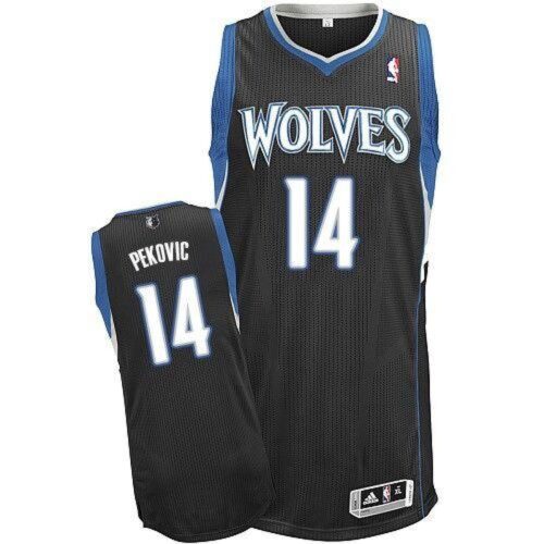 68645dbae6ca5_1 Revolution 30 Timberwolves #14 Nikola Pekovic Black Stitched NBA Jersey