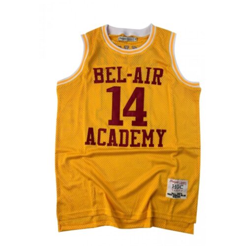 68645de33c64d_1 Men's Bel-Air Academy#14 Will Smith Gold Stitched NCAA Jersey