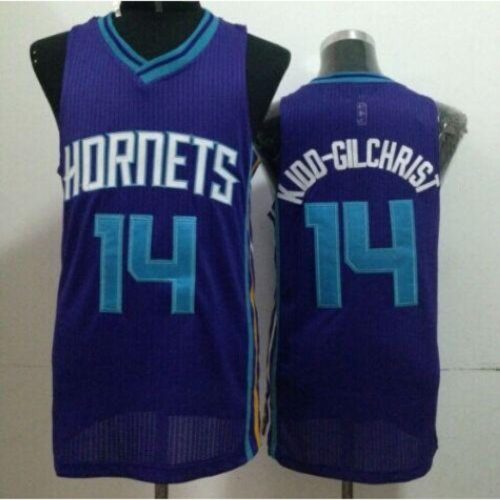 68645e2a14cfe_1 Revolution 30 Hornets #14 Michael Kidd-Gilchrist Purple Stitched NBA Jersey