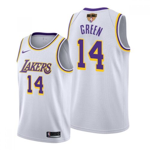 68645e49b5a67_1 Men's Los Angeles Lakers #14 Danny Green 2020 White Finals Bound Association Edition Stitched Jersey