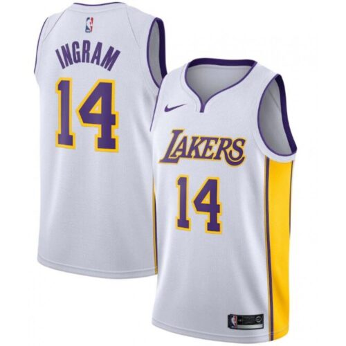 68645e4d93f74_1 Men's Los Angeles Lakers #14 Brandon Ingram White Association Edition Stitched Jersey