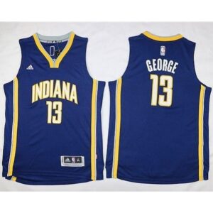 68645e6dbf08d_1 Pacers #13 Paul George Navy Blue Youth Stitched NBA Jersey