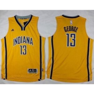 68645e70a37c6_1 Pacers #13 Paul George Yellow Youth Stitched NBA Jersey