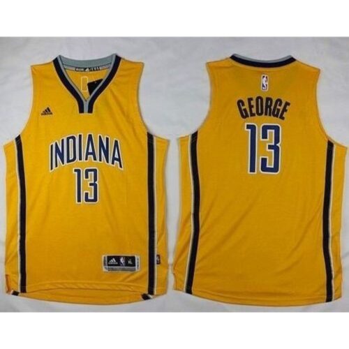 68645e70a37c6_1 Pacers #13 Paul George Yellow Youth Stitched NBA Jersey