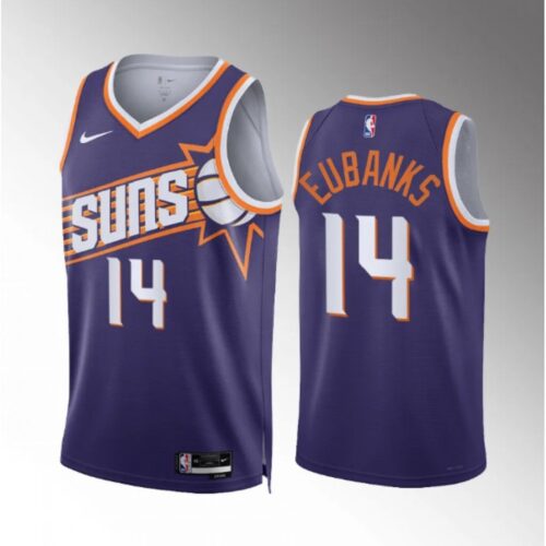 68645e825e38c_1 Men's Phoenix Suns #14 Drew Eubanks Purple Icon Edition Stitched Basketball Jersey