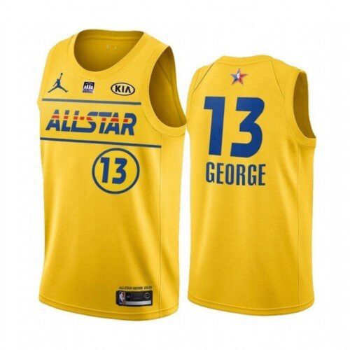 68645e8b85b9d_1 Men's 2021 All-Star #13 Paul George Yellow Western Conference Stitched NBA Jersey
