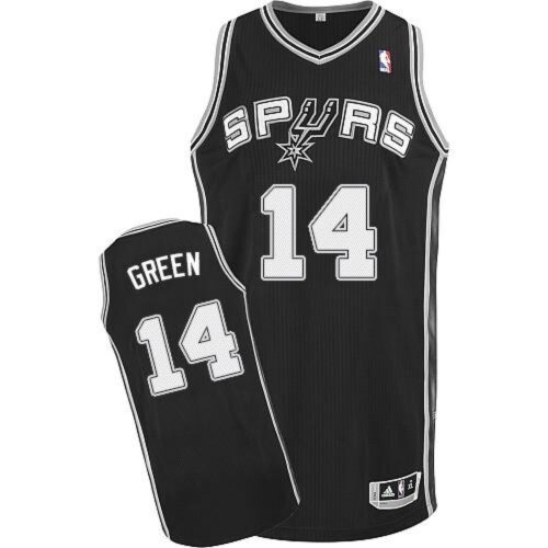 68645ee1d8fae_1 Revolution 30 Spurs #14 Danny Green Black Stitched NBA Jersey