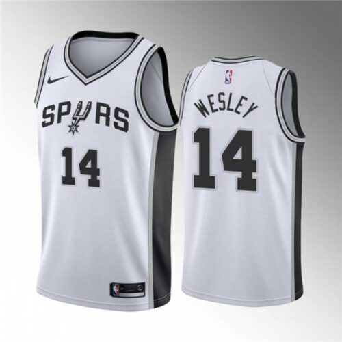 68645ef086cf5_1 Men's San Antonio Spurs #14 Blake Wesley White Association Edition Stitched Jersey