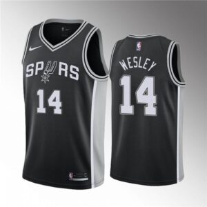 68645ef42bd54_1 Men's San Antonio Spurs #14 Blake Wesley Black Icon Edition Stitched Jersey