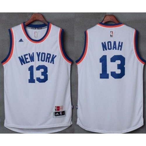 68645ef80792e_1 Knicks #13 Joakim Noah New White Stitched NBA Jersey