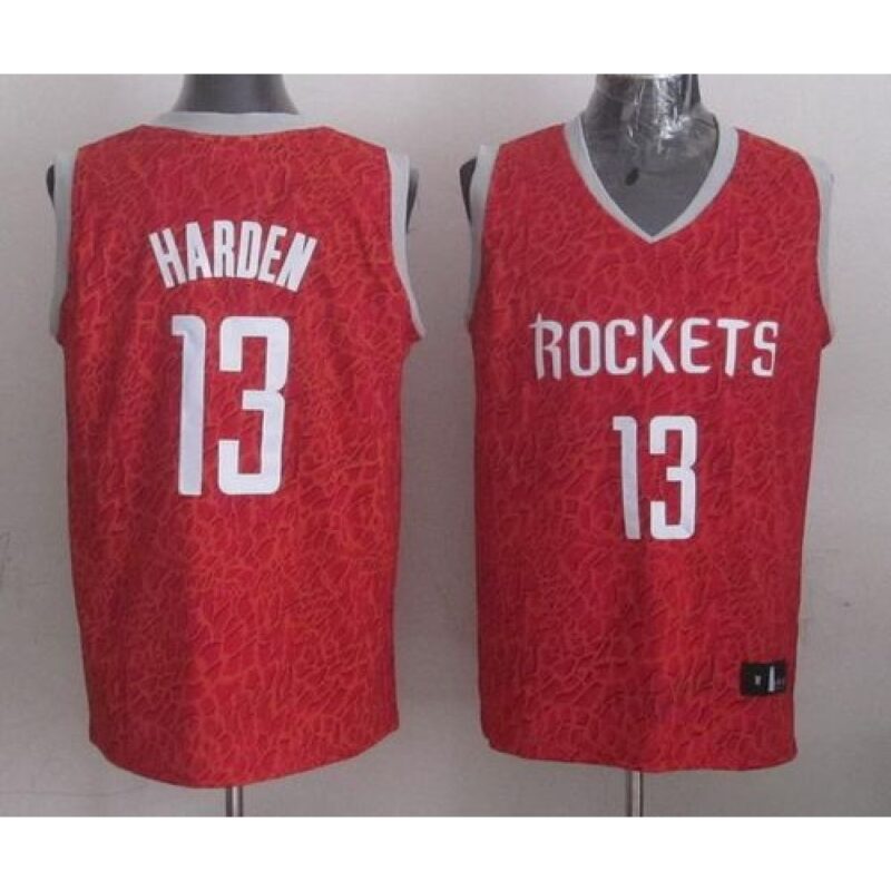 68645f9ac4d89_1 Rockets #13 James Harden Red Crazy Light Stitched NBA Jersey