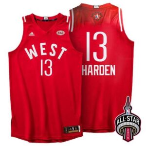 68645fa21e8f3_1 Rockets #13 James Harden Red 2016 All Star Stitched NBA Jersey