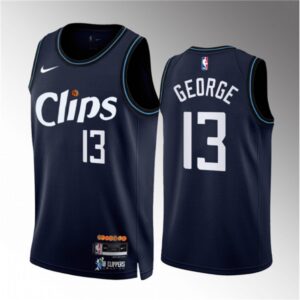 6864601bdcea6_1 Men's Los Angeles Clippers #13 Paul George Navy 2023/24 City Edition Stitched Jersey