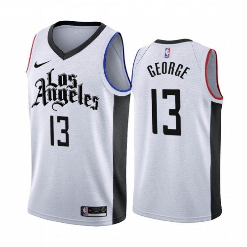 6864602367241_1 Men's Los Angeles Clippers #13 Paul George White 2019 City Edition Stitched NBA Jersey