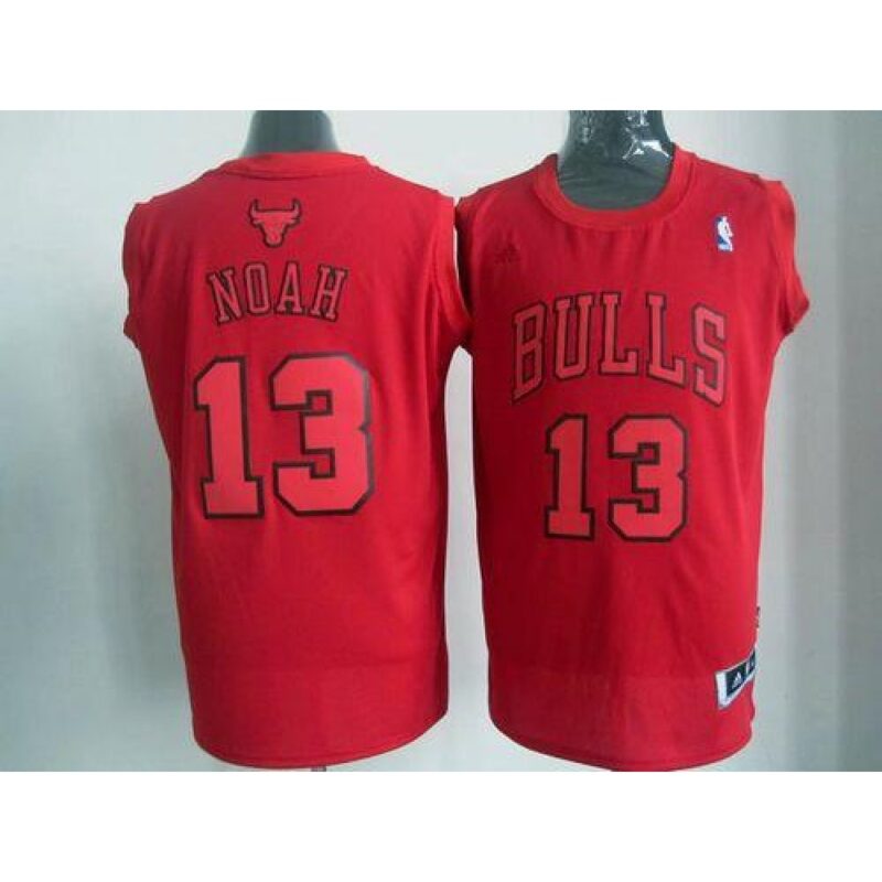 6864602e2f656_1 Bulls #13 Joakim Noah Red Big Color Fashion Stitched NBA Jersey