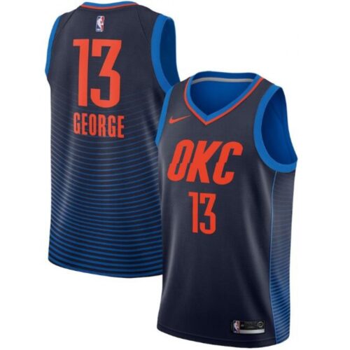 6864603964cfd_1 Men's Oklahoma City Thunder #13 Paul George Navy Statement Edition Stitched NBA Jersey