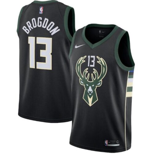 68646070678d0_1 Men's Milwaukee Bucks #13 Malcolm Brogdon Black Statement Edition Stitched Swingman Jersey