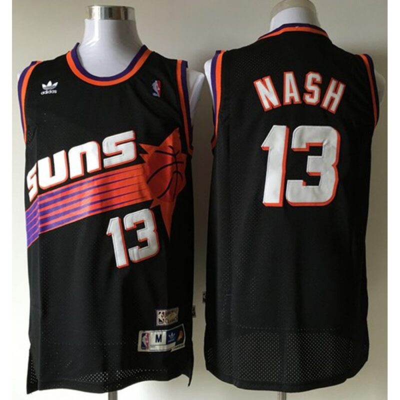 6864607af2fee_1 Suns #13 Steve Nash Black Throwback Stitched NBA Jersey