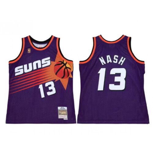 68646089a4f30_1 Men's Phoenix Suns #13 Steve Nash Purple Throwback Swingman Stitched Jersey