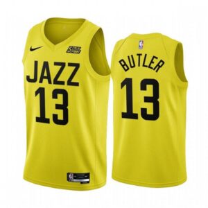 68646097bc85c_1 Men's Utah Jazz #13 Jared Butler 2022/23 Yellow Icon Edition Stitched Basketball Jersey
