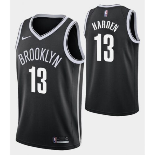 686460fbdc0d2_1 Men's Brooklyn Nets #13 James Harden Black Black Icon Edition Stitched NBA Jersey