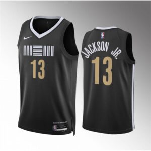 68646135f051d_1 Men's Memphis Grizzlies #13 Jaren Jackson Jr. Black 2023/24 City Edition Stitched Basketball Jersey