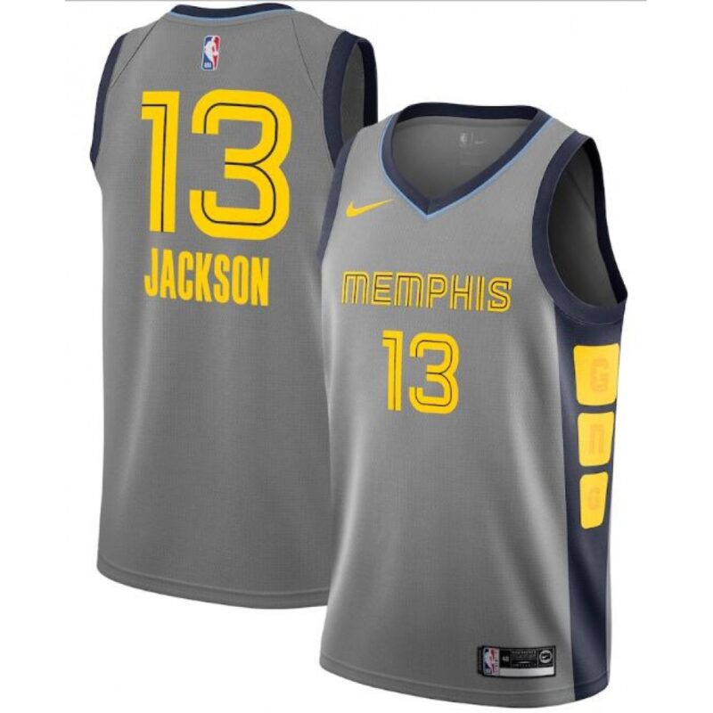 686461409dfe6_1 Men's Memphis Grizzlies #13 Jaren Jackson Jr. Grey City Edition Stitched Jersey