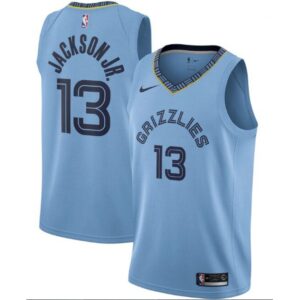 6864614b7bdbb_1 Men's Memphis Grizzlies #13 Jaren Jackson Jr. Light Blue Statement Edition Stitched Jersey