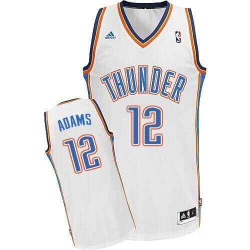 68646159f3f6d_1 Revolution 30 Thunder #12 Steven Adams White Stitched NBA Jersey