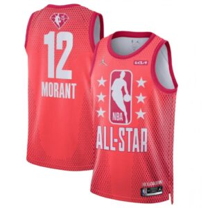 686461a040b68_1 Men's 2022 All-Star #12 Ja Morant Maroon Stitched Basketball Jersey