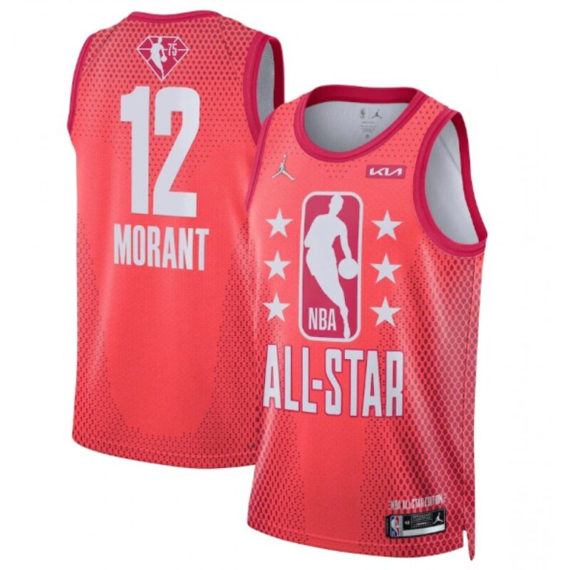 686461a040b68_1 Men's 2022 All-Star #12 Ja Morant Maroon Stitched Basketball Jersey